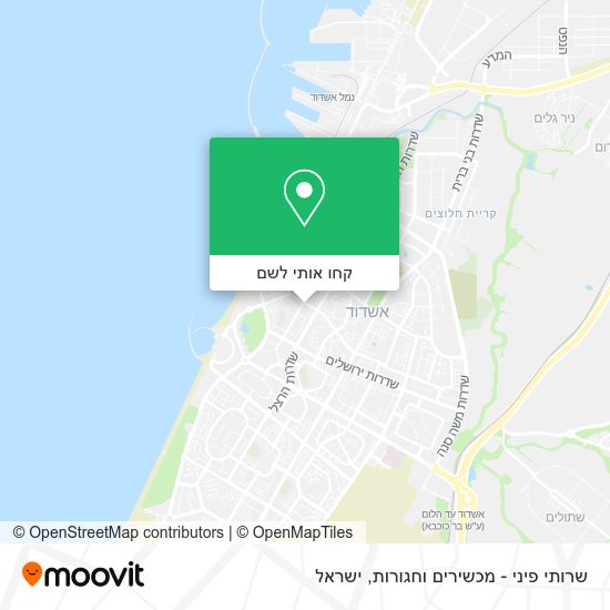 מפת שרותי פיני - מכשירים וחגורות