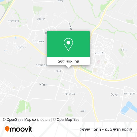מפת קולנוע חדש בעמ - מחסן
