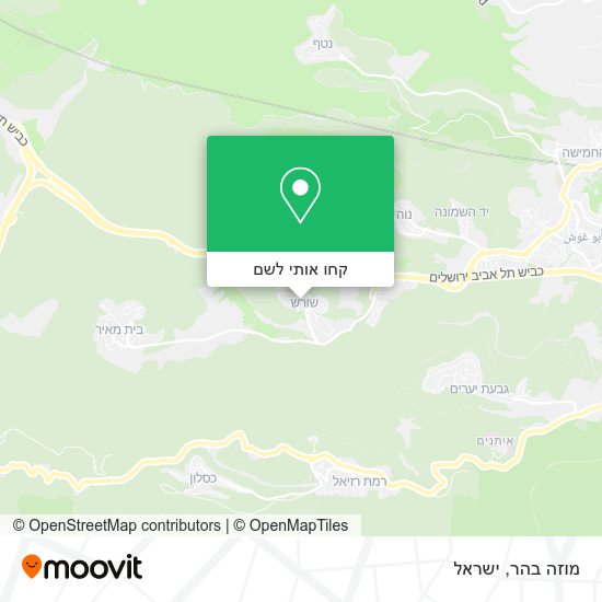 מפת מוזה בהר