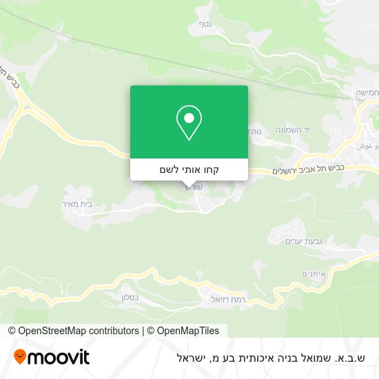 מפת ש.ב.א. שמואל בניה איכותית בע מ
