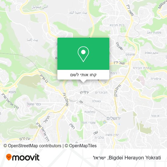 מפת Bigdei Herayon Yokrati