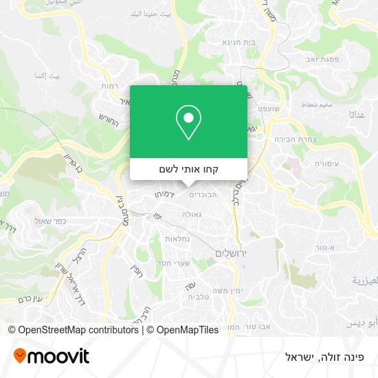 מפת פינה זולה
