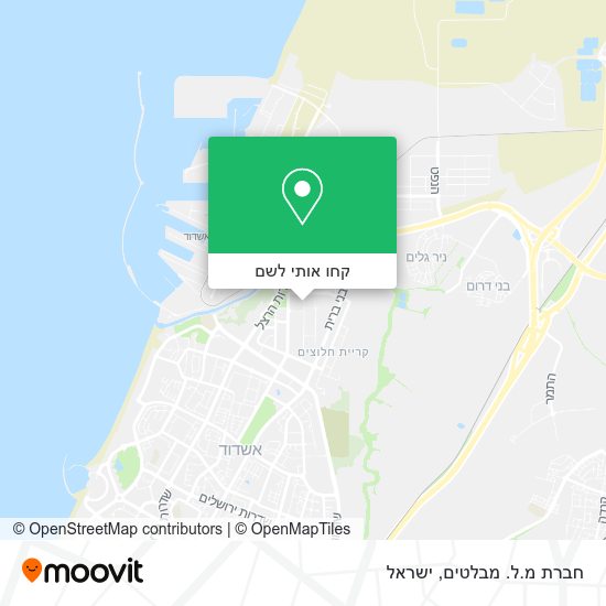 מפת חברת מ.ל. מבלטים