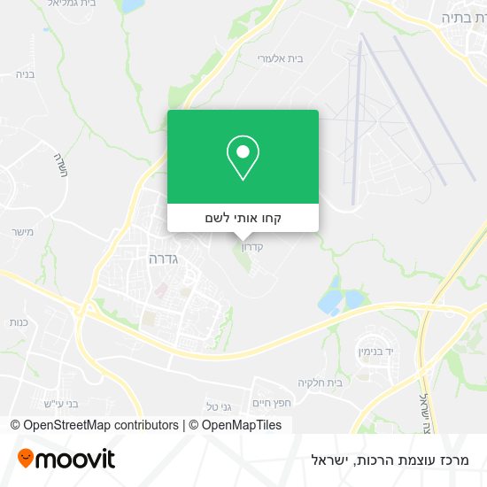 מפת מרכז עוצמת הרכות