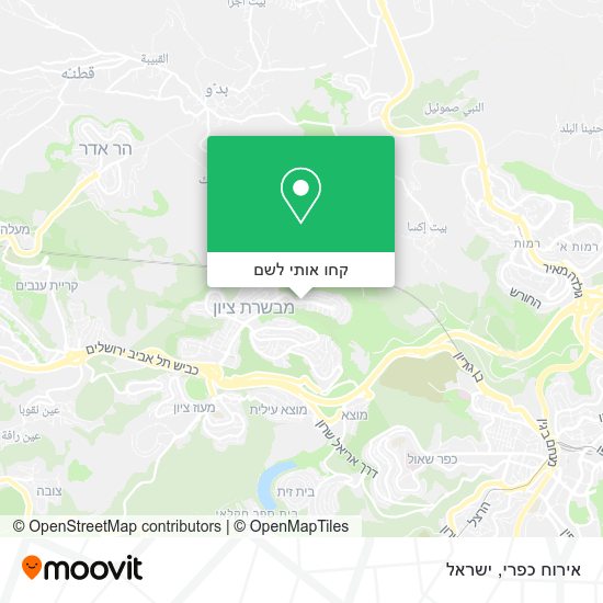 מפת אירוח כפרי