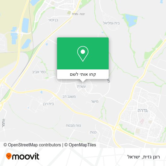 מפת רונן גזית