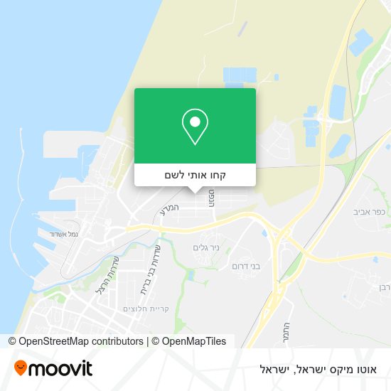מפת אוטו מיקס ישראל