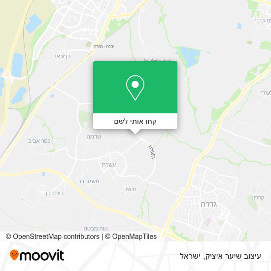 מפת עיצוב שיער איציק