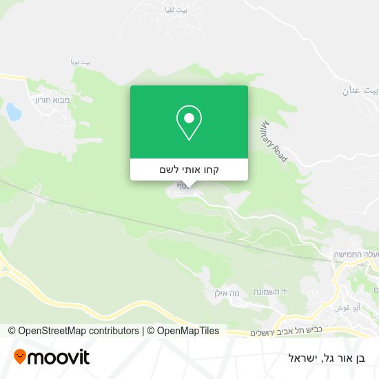 מפת בן אור גל