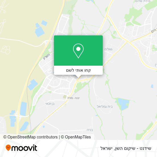 מפת שידנט - שיקום השן