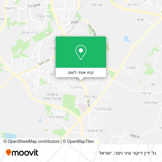 מפת גל ידין דיקור סיני ויפני