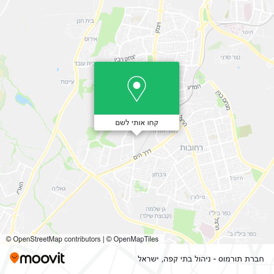 מפת חברת תורמוס - ניהול בתי קפה