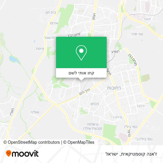 מפת ז'אנה קוסמטיקאית