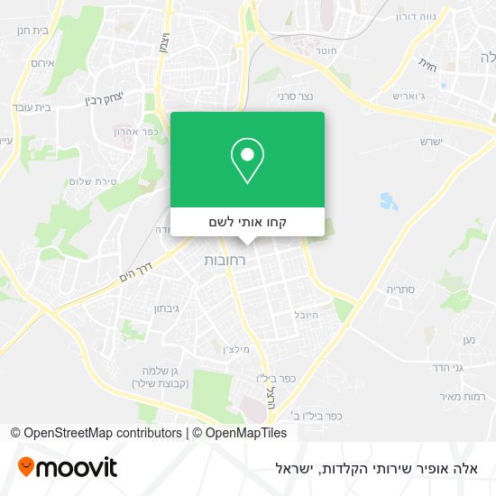 מפת אלה אופיר שירותי הקלדות