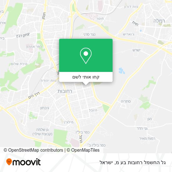 מפת גל החשמל רחובות בע מ