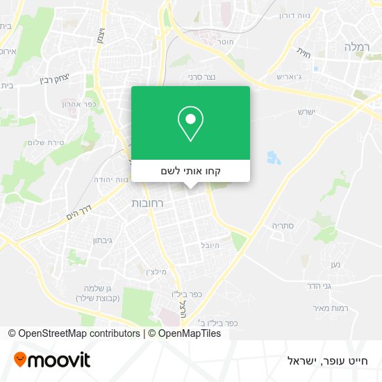 מפת חייט עופר
