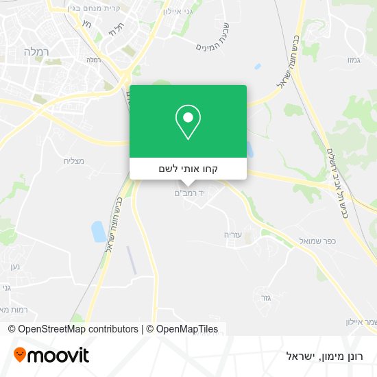 מפת רונן מימון