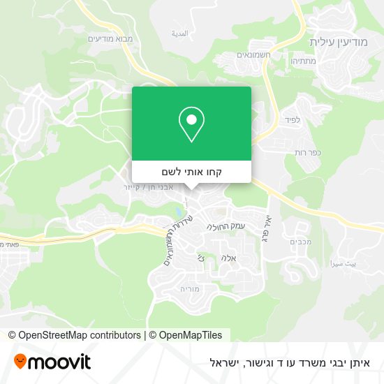 מפת איתן יבגי משרד עו ד וגישור