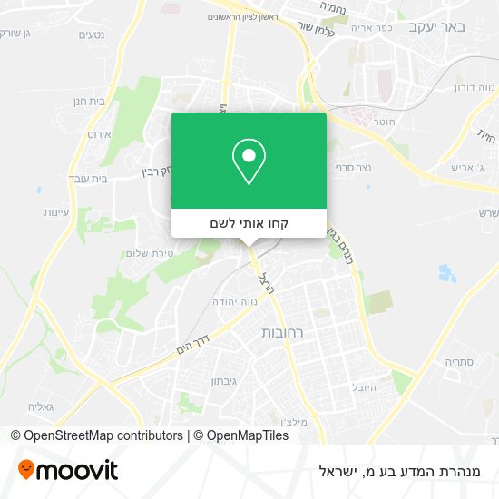 מפת מנהרת המדע בע מ