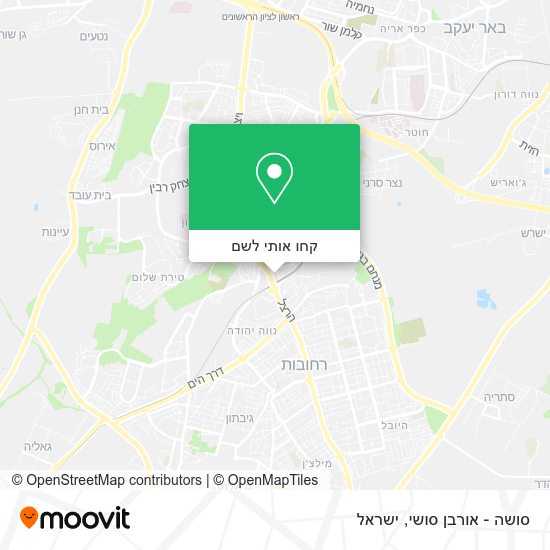 מפת סושה - אורבן סושי