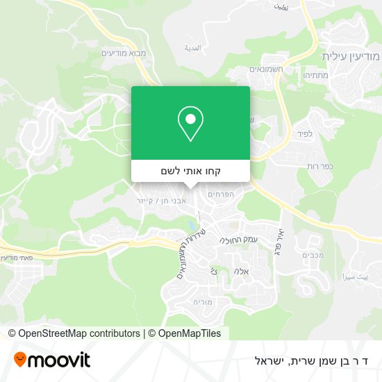 מפת ד ר בן שמן שרית
