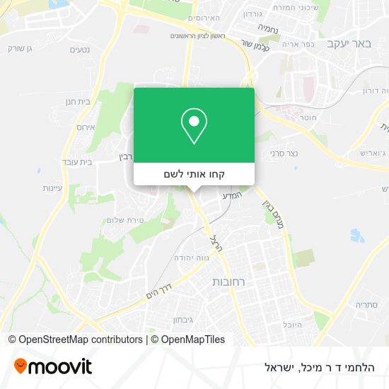מפת הלחמי ד ר מיכל