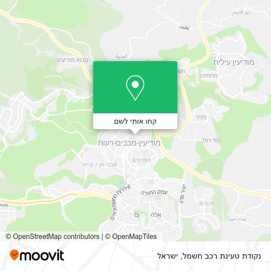 מפת נקודת טעינת רכב חשמל