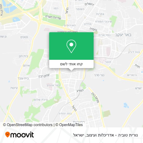 מפת נורית טוביה - אדריכלות ועיצוב