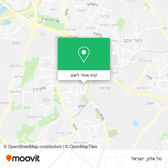 מפת טל אלון