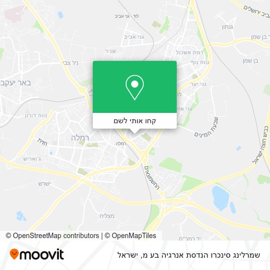 מפת שמרלינג סינכרו הנדסת אנרגיה בע מ