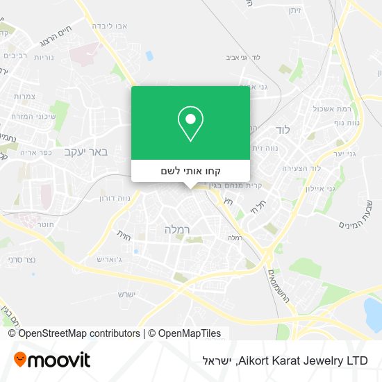 מפת Aikort Karat Jewelry LTD