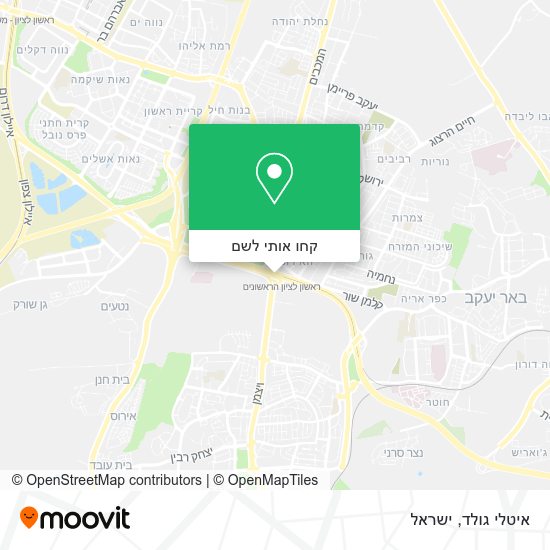 מפת איטלי גולד