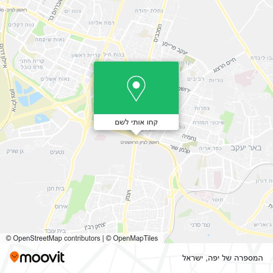 מפת המספרה של יפה