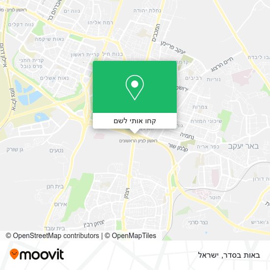 מפת באות בסדר