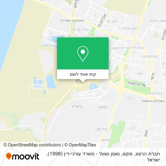 מפת חברת הרצוג, פוקס, נאמן ושות' - משרד עורכי-דין (1998)
