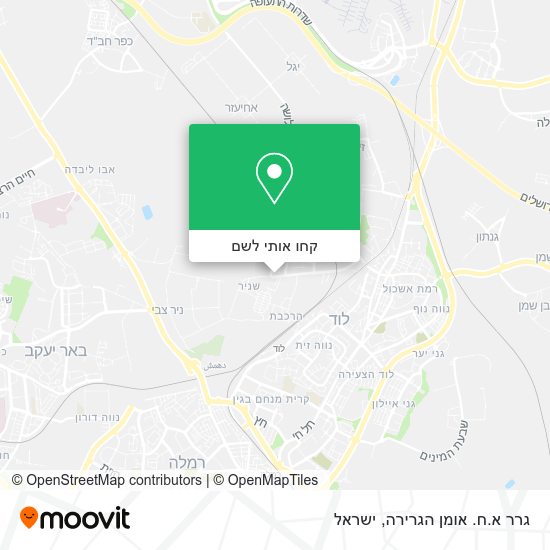 מפת גרר א.ח. אומן הגרירה