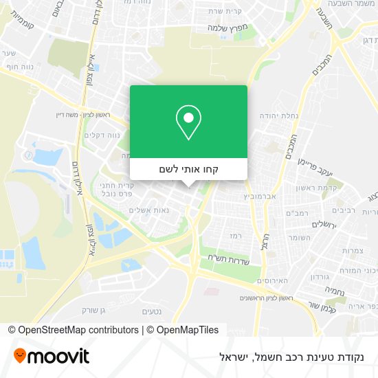 מפת נקודת טעינת רכב חשמל