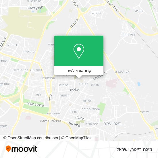 מפת מיכה רייסר
