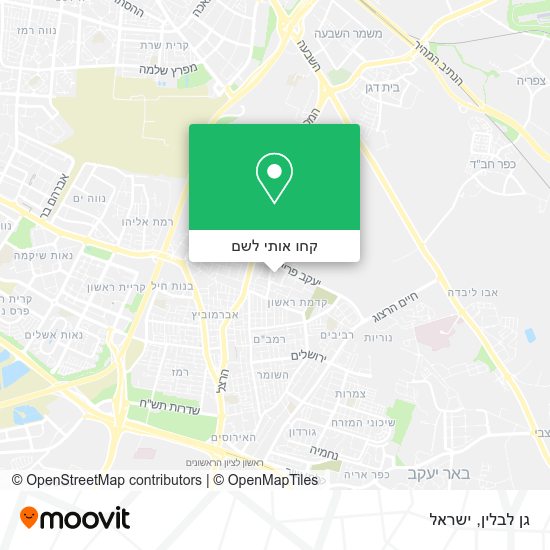 מפת גן לבלין