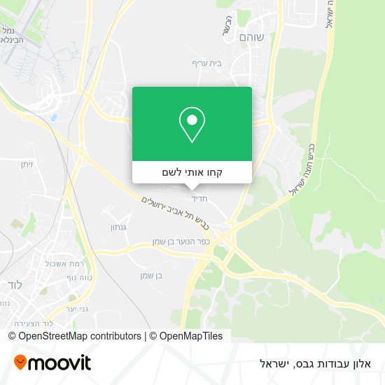 מפת אלון עבודות גבס
