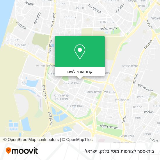 מפת בית-ספר לצורפות מוטי בלנק