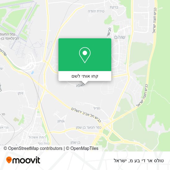 מפת טולס אר די בע מ