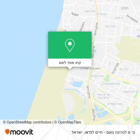 מפת בי ס לנהיגה נועם - חיים לנדאו