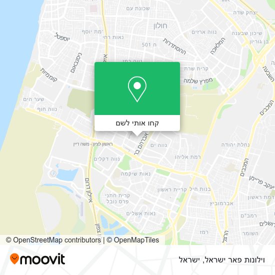 מפת וילונות פאר ישראל