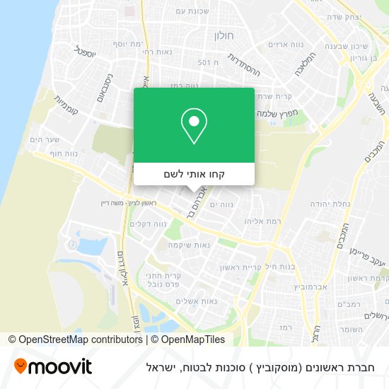 מפת חברת ראשונים (מוסקוביץ ) סוכנות לבטוח