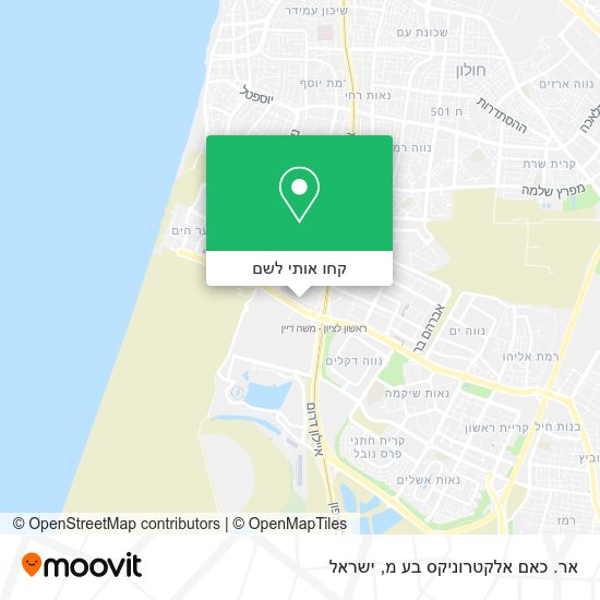 מפת אר. כאם אלקטרוניקס בע מ
