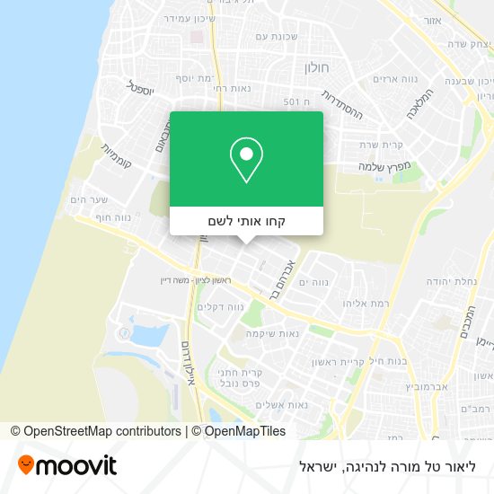 מפת ליאור טל מורה לנהיגה