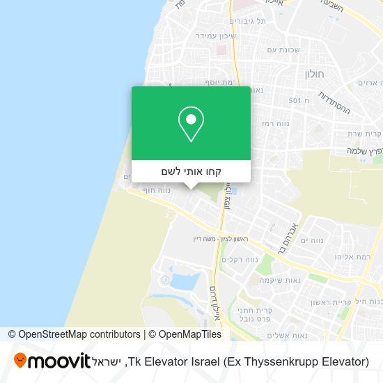 מפת Tk Elevator Israel (Ex Thyssenkrupp Elevator)