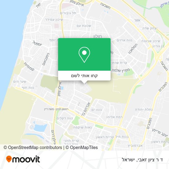 מפת ד ר ציון זאבי