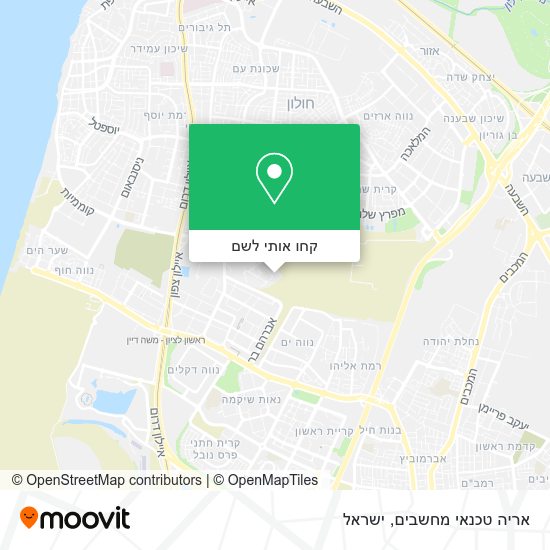 מפת אריה טכנאי מחשבים